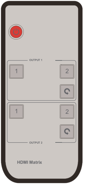 BLACKBIRD 44438 8K HDMI 2x2 Matrix Switcher - Ir remote