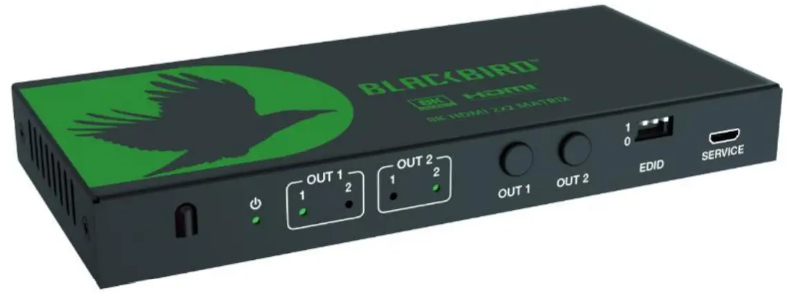 BLACKBIRD 44438 8K HDMI 2x2 Matrix Switcher