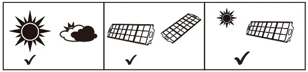 Energizer Sunpack 120W Portable Solar Panel - Operational guidance