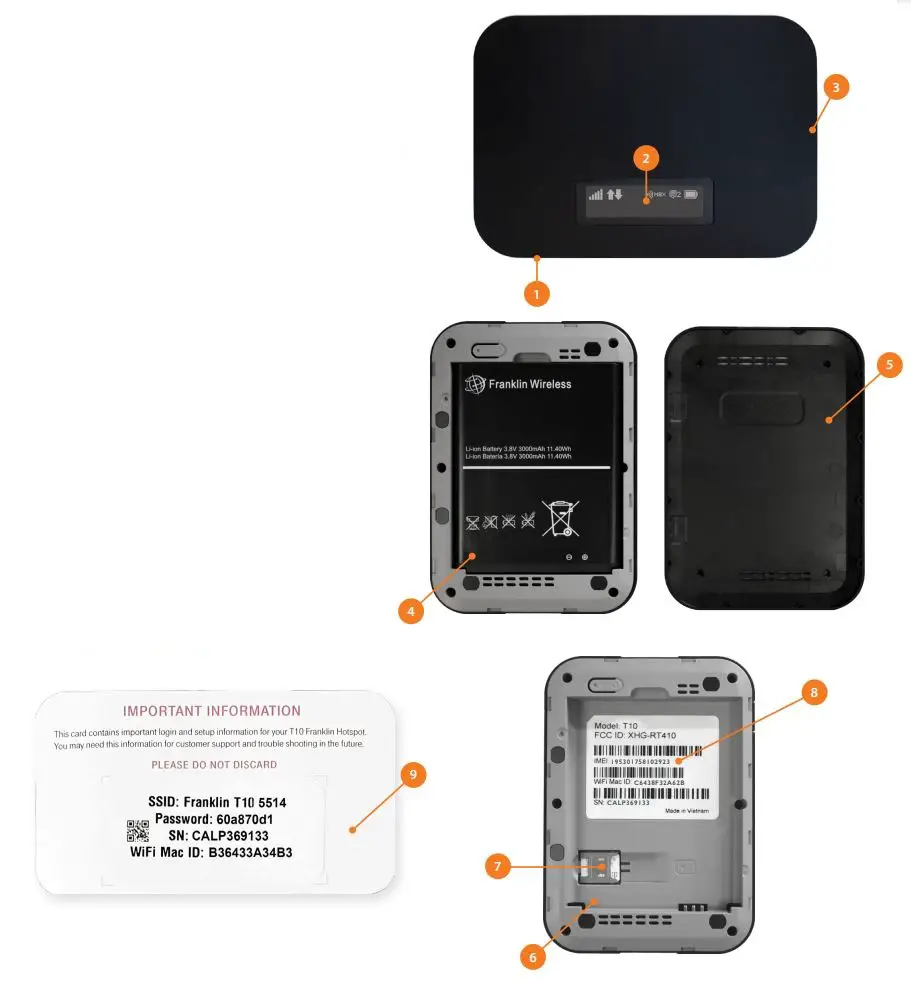 mobile beacon Franklin T10 Mobile Hotspot User Guide - Product Overview