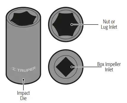 TRUPER TPN-776X-2 Air Impact Wrench fig 3