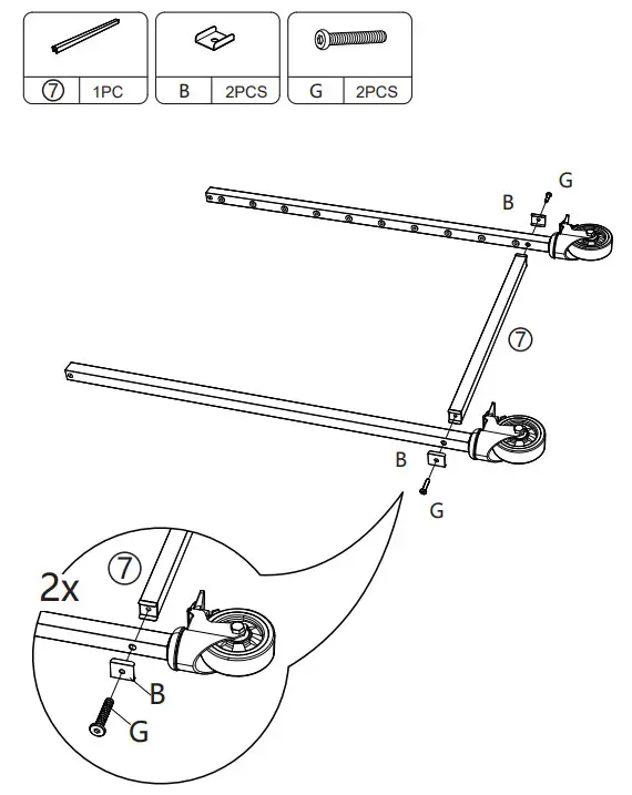 JAXPETY SY18F0285 Commercial Grade 20 Tier Bun Pan Bakery Rack - PRODUCT ASSEMBLY 2