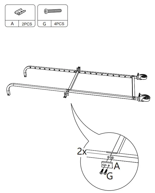 JAXPETY SY18F0285 Commercial Grade 20 Tier Bun Pan Bakery Rack - PRODUCT ASSEMBLY 4