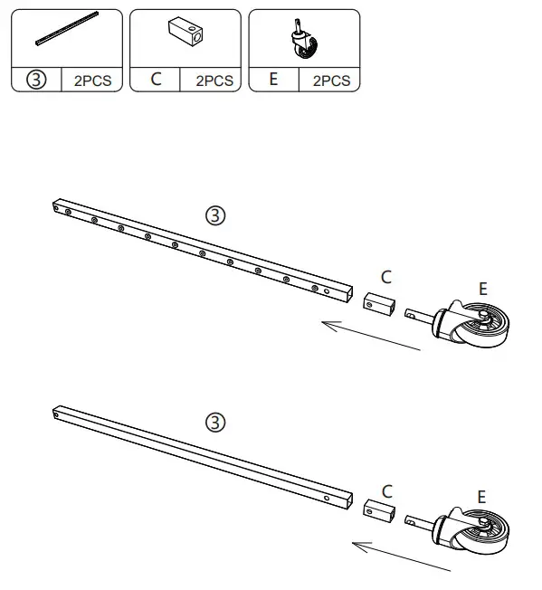 JAXPETY SY18F0285 Commercial Grade 20 Tier Bun Pan Bakery Rack - PRODUCT ASSEMBLY 5