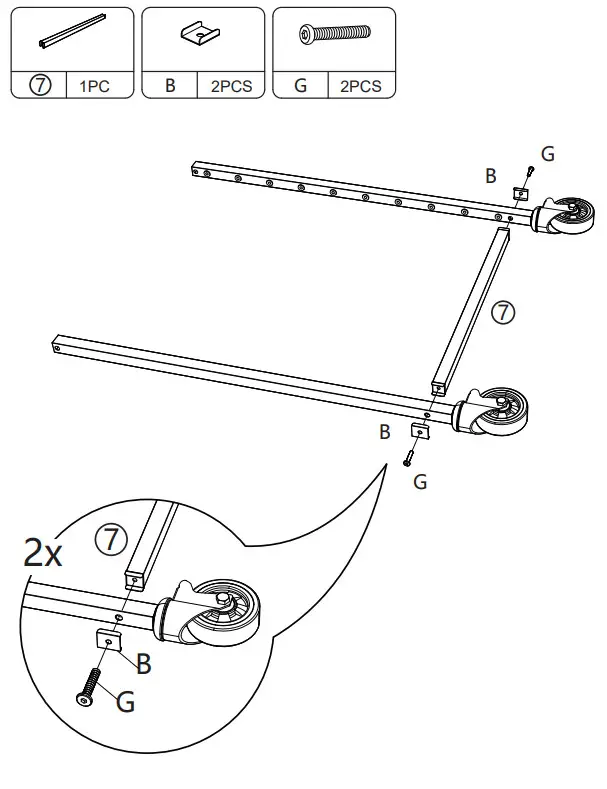 JAXPETY SY18F0285 Commercial Grade 20 Tier Bun Pan Bakery Rack - PRODUCT ASSEMBLY 6