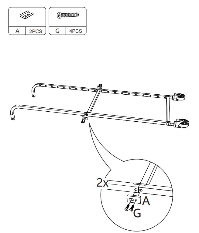 JAXPETY SY18F0285 Commercial Grade 20 Tier Bun Pan Bakery Rack - PRODUCT ASSEMBLY 8
