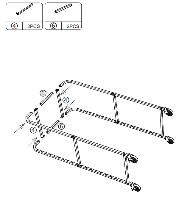 JAXPETY SY18F0285 Commercial Grade 20 Tier Bun Pan Bakery Rack - PRODUCT ASSEMBLY 9