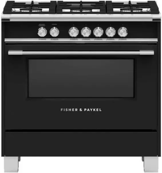 FISHER PAYKEL OR36SCG4B1 Classic Series 36 Inch Black Gas Range