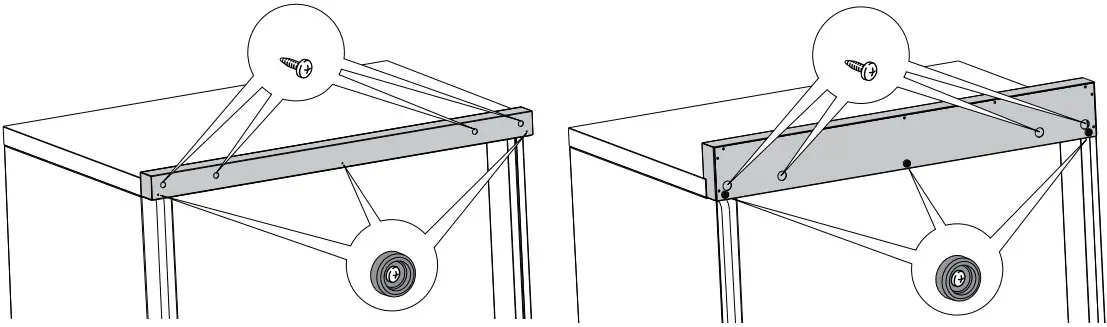 Island trim and backguard 