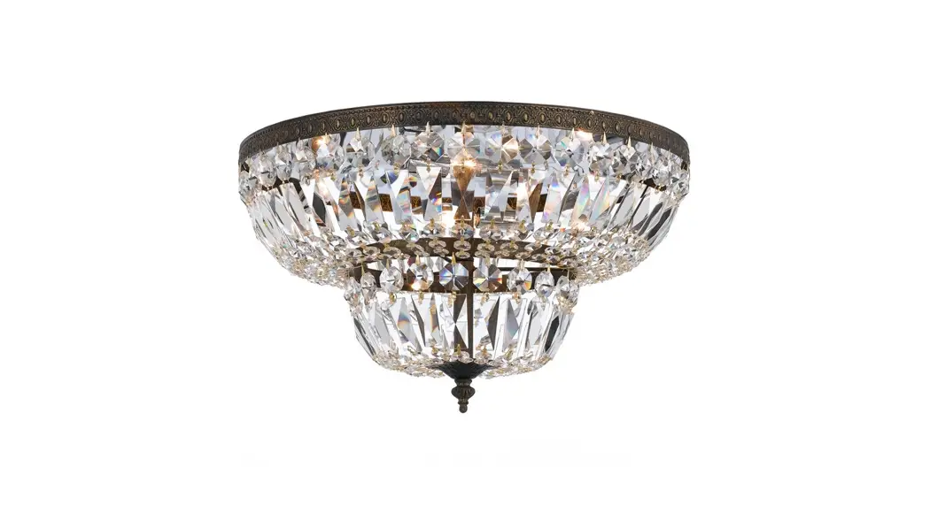 Crystorama 724-ob-cl-s Six Light Ceiling Mount Installation Guide