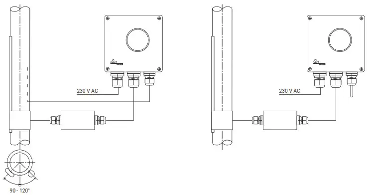 nVent RAYCHEM AT TS 13 Surface Sensing Thermostat - Unit layout 2