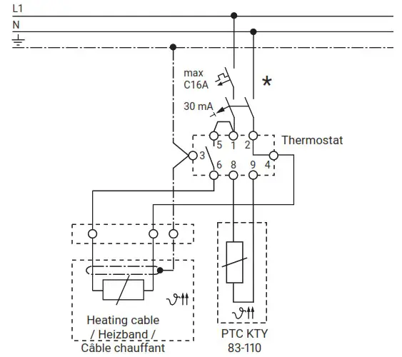 nVent RAYCHEM AT TS 13 Surface Sensing Thermostat - overview 1