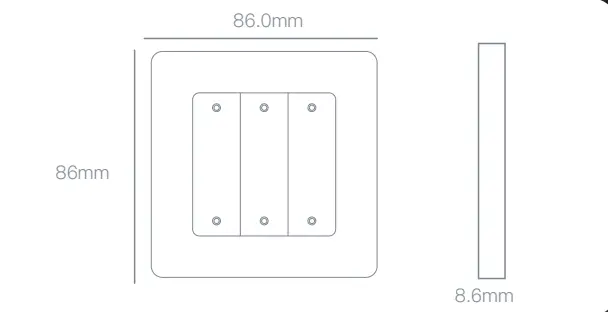 MOES ZigBee 3 0 Scene Switch Smart Push Button - Figure