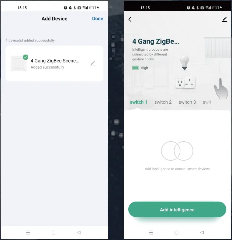 MOES ZigBee 3 0 Scene Switch Smart Push Button - Method Two 2