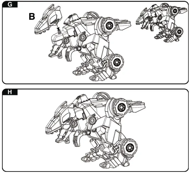 vtech Velociraptor Switch and Go Jet - ASSEMBLY INSTRUCTIONS 7