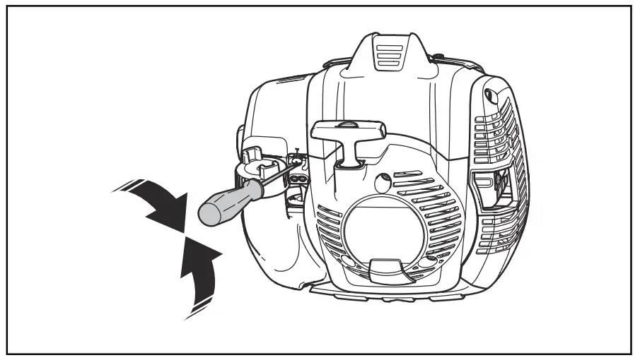 To adjust the idle speed