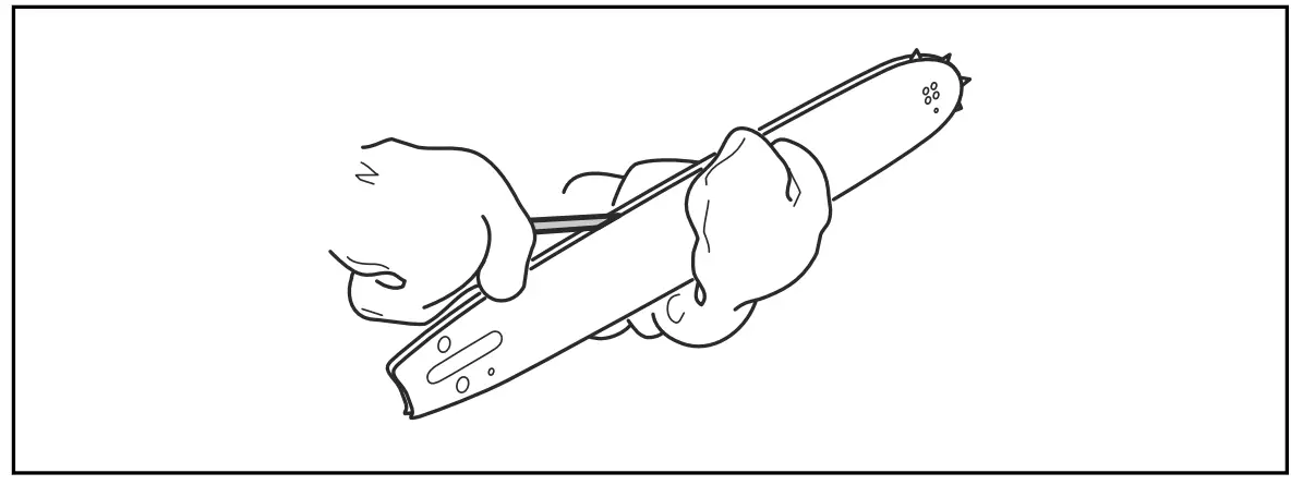 To do a check of the guide bar