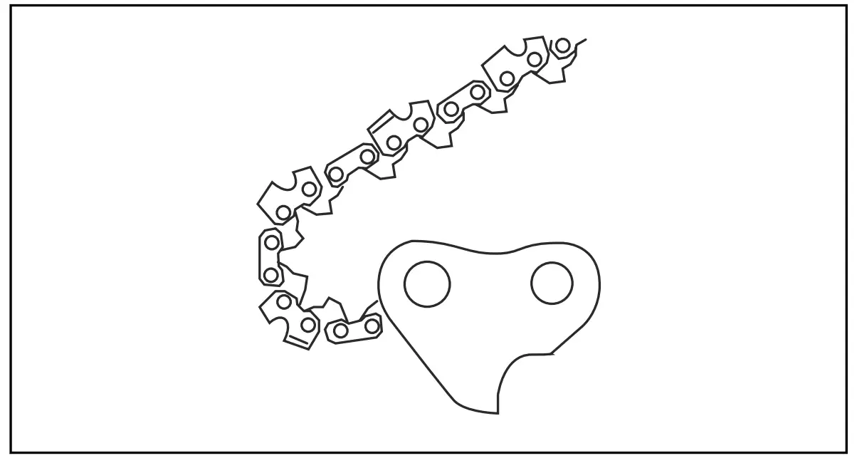 To sharpen the saw chain Information about the guide bar and saw chain