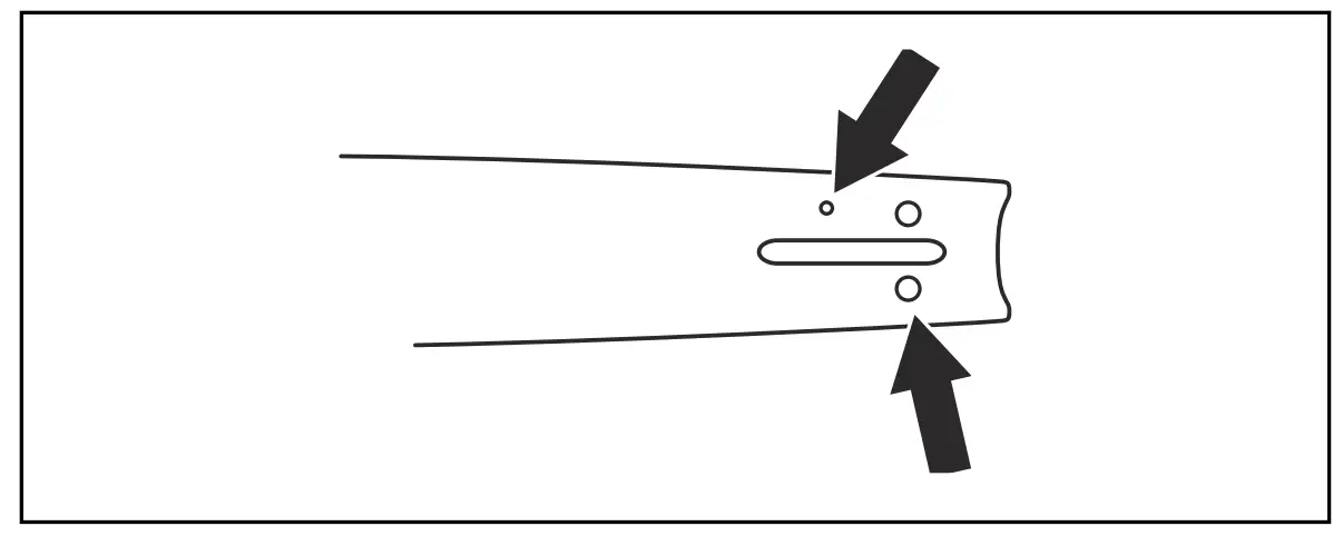 To sharpen the saw chain Information about the guide bar and saw chain