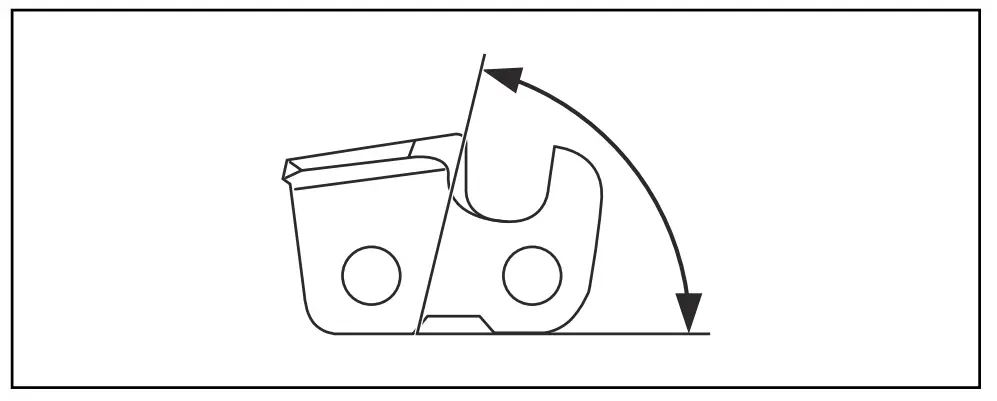 To sharpen the saw chain