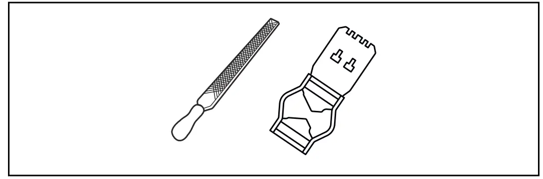 To adjust the depth gauge setting
