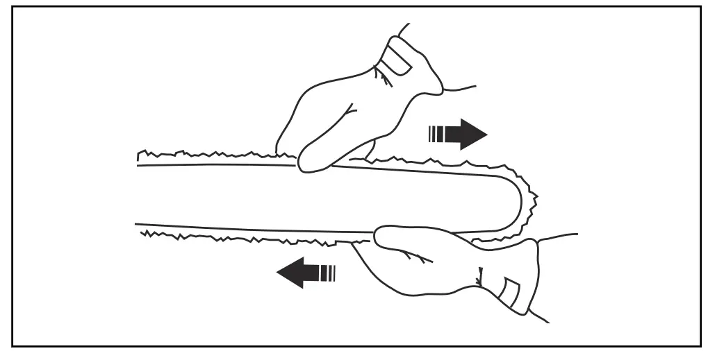 To tension the chain