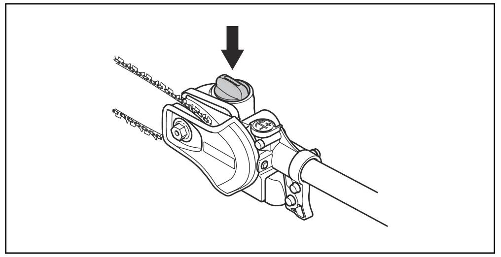 To fill with chain oil