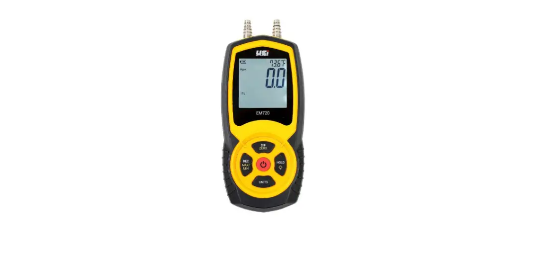 Uei Em720 Digital Manometer Instruction Manual