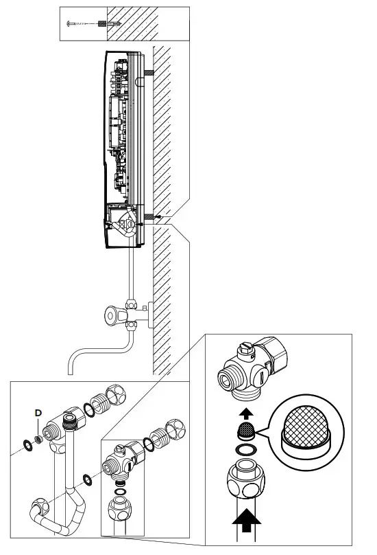 CLAGE DLX-Next-Online-GMA Econvenience Instant Water Heater - screw-
