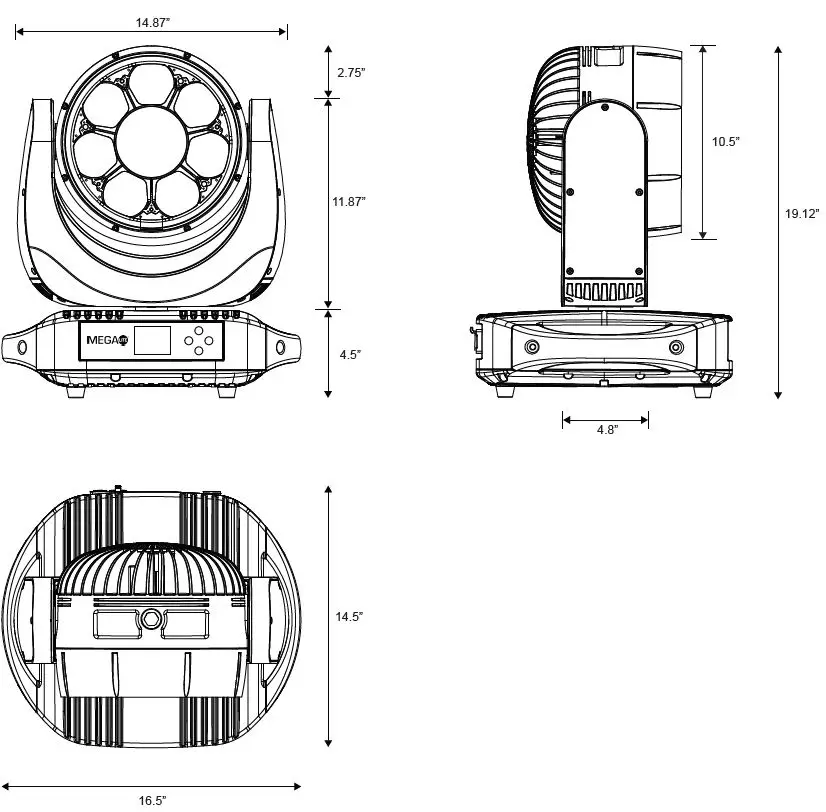 MEGA LITE-1313-Outerbot-Wash-340-Fixture-Light-15