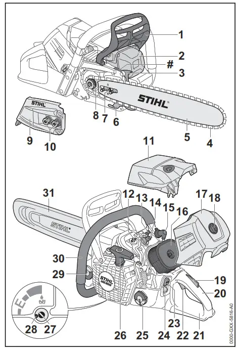 STIHL MS 500i Professional Chainsaw - Fig1