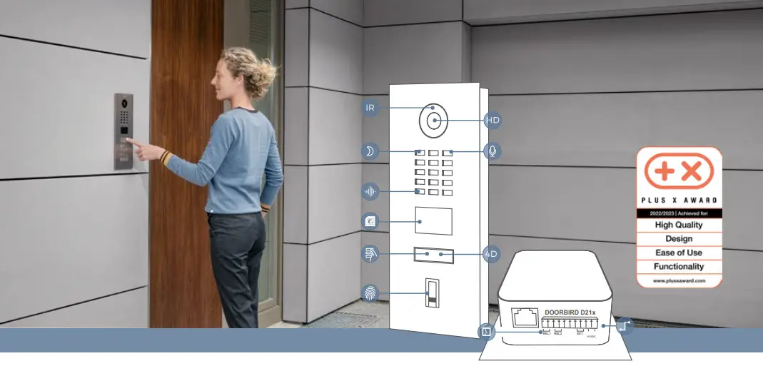 DoorBird D2101KV Fingerprint 50 IP Video Door Station - Man