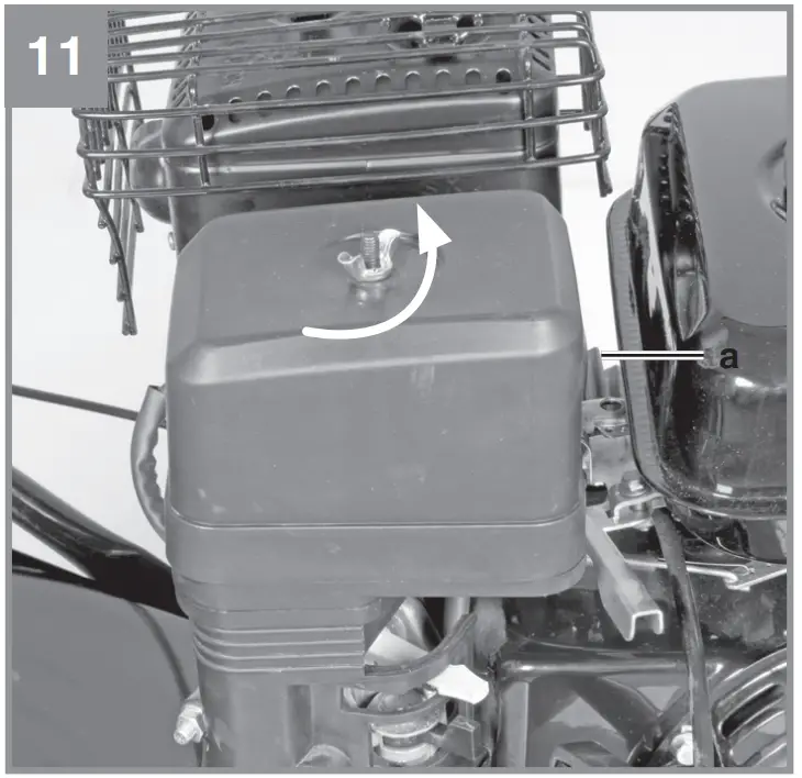 Checking the oil level