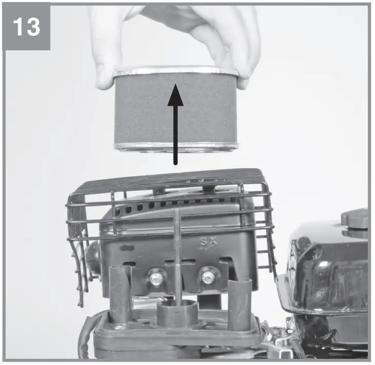 Checking the oil level