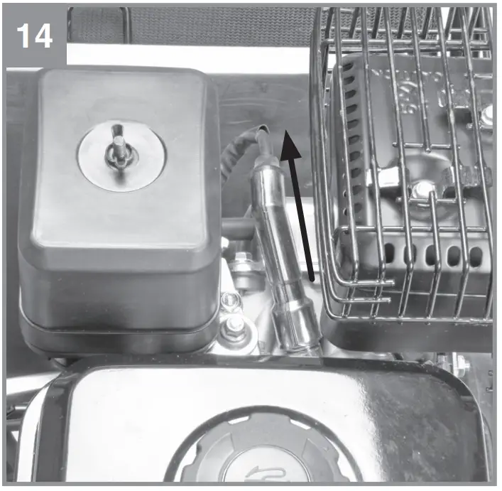 Checking the oil level