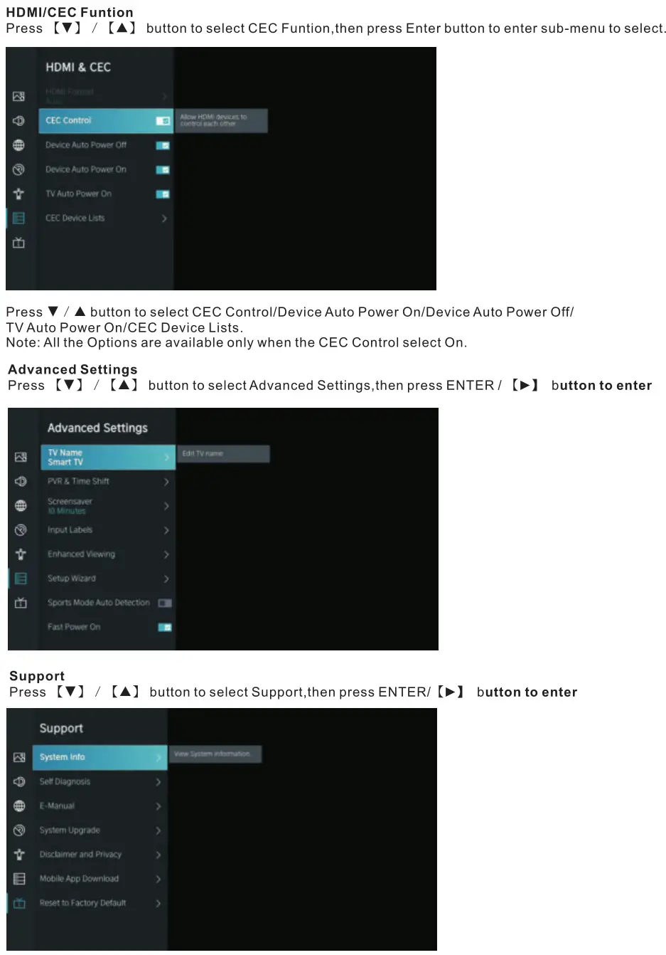 VIDAA HWXX 4K UHD LED Smart TV - System 2