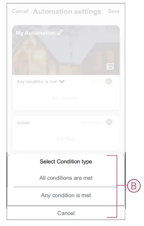 Schneider Electric PDL723419 Wiser IP Camera -actions using 3