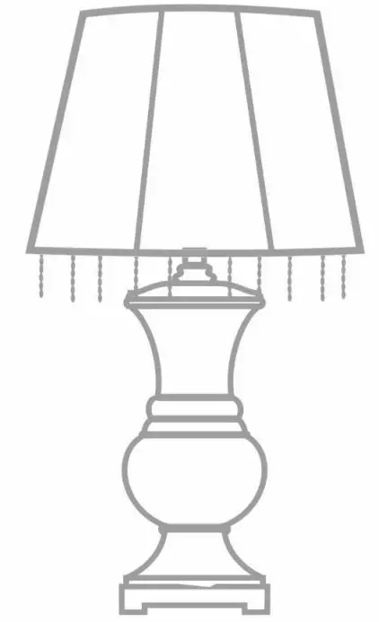 4MODERNHOME T129-WH Standard White Porcelain Table Lamp Set