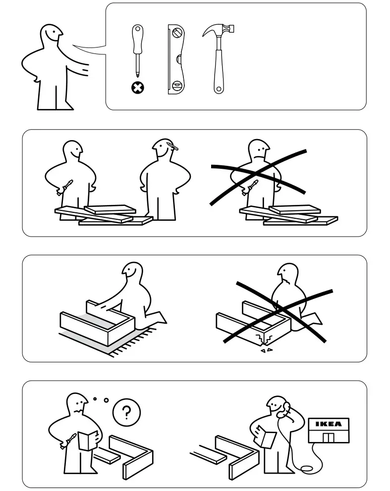 IKEA 104875 IDÅSEN Desk Brown Dark Gray - Call for help