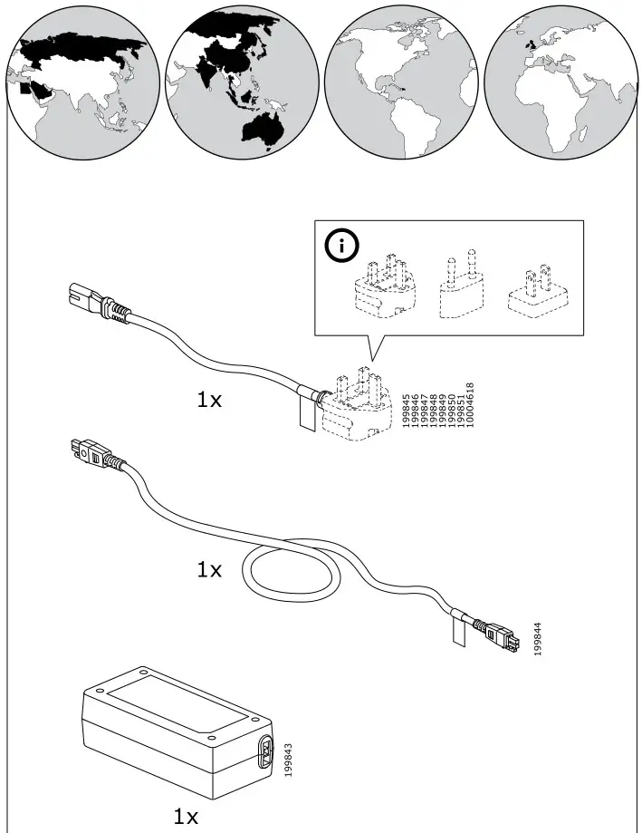 IKEA 104875 IDÅSEN Desk Brown Dark Gray - Power 3