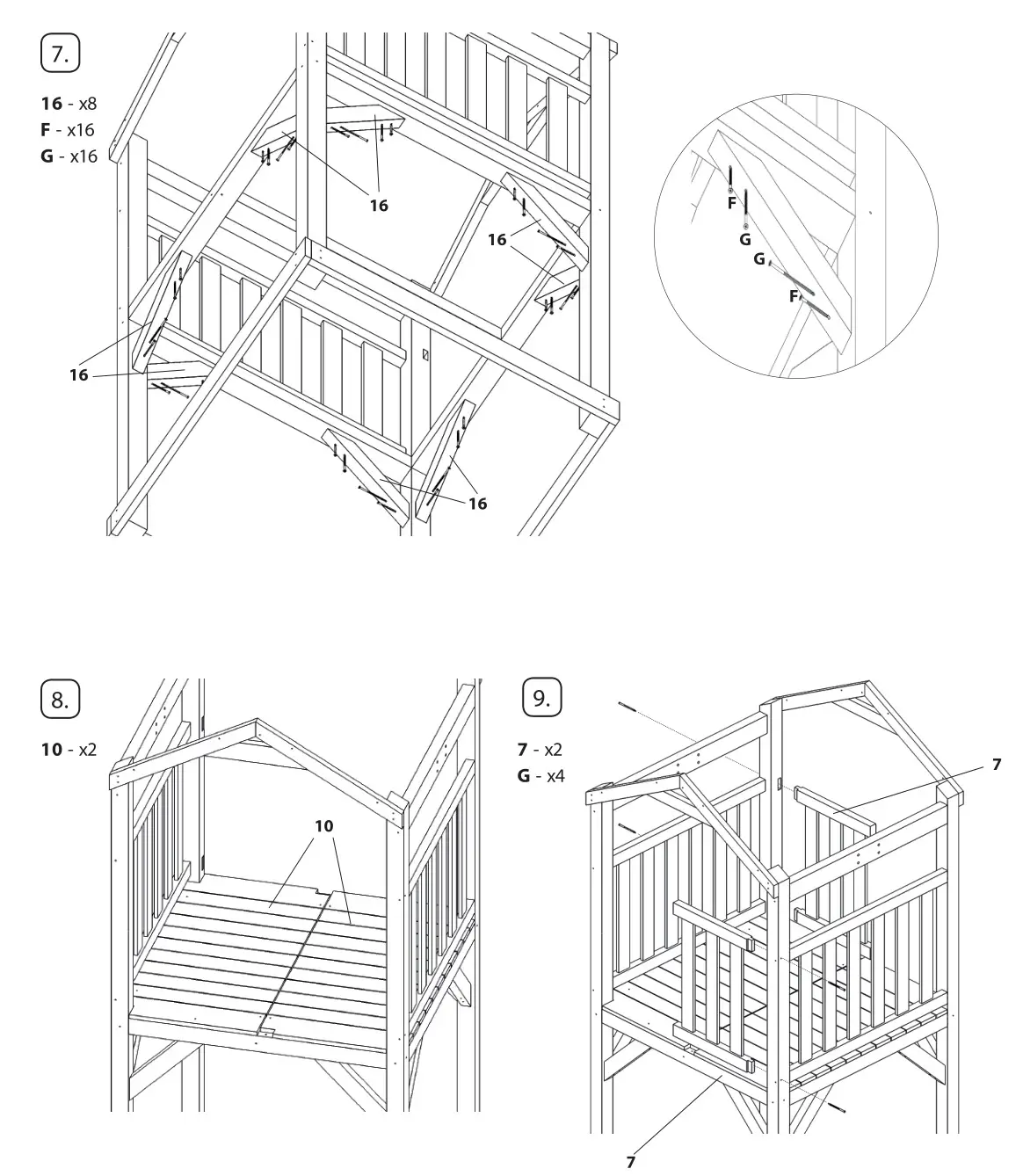 AXI Beach Tower Basic Spielturm Beach Tower - ASSEMBLY 3