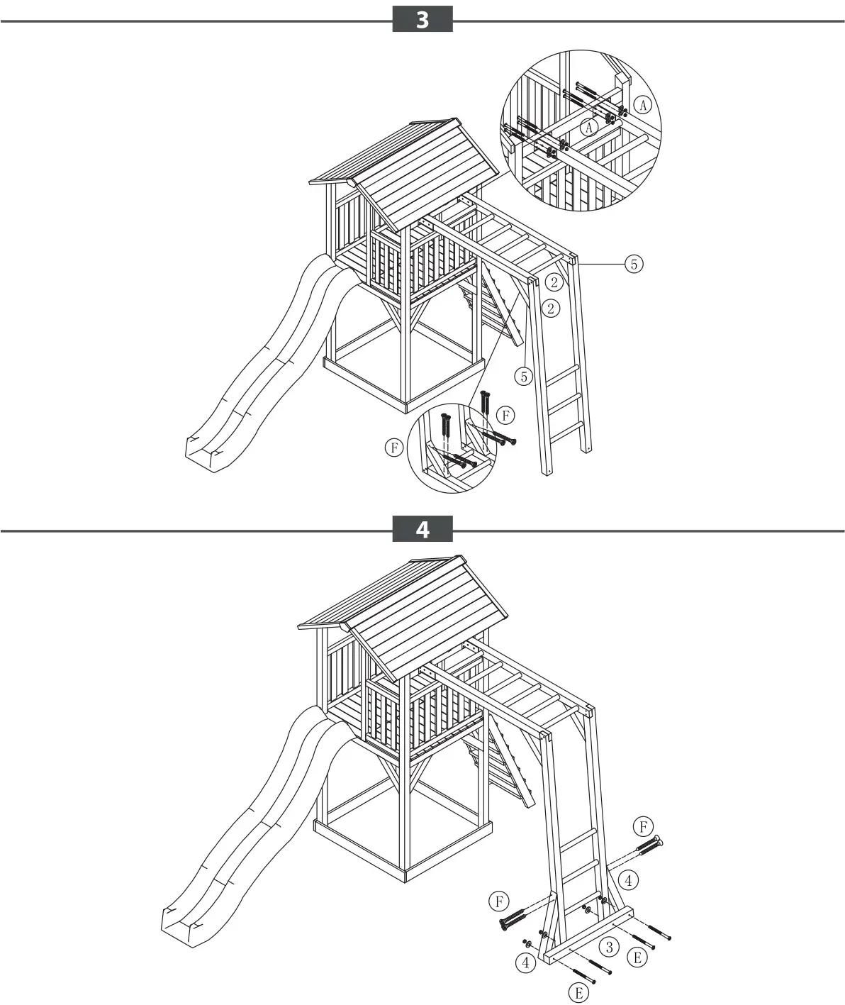 AXI Beach Tower Basic Spielturm Beach Tower - ASSEMBLY- figure 3,4