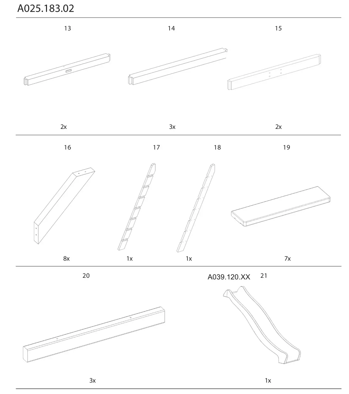 AXI Beach Tower Basic Spielturm Beach Tower - BEACH TOWER BASIC COMPONENTS 3