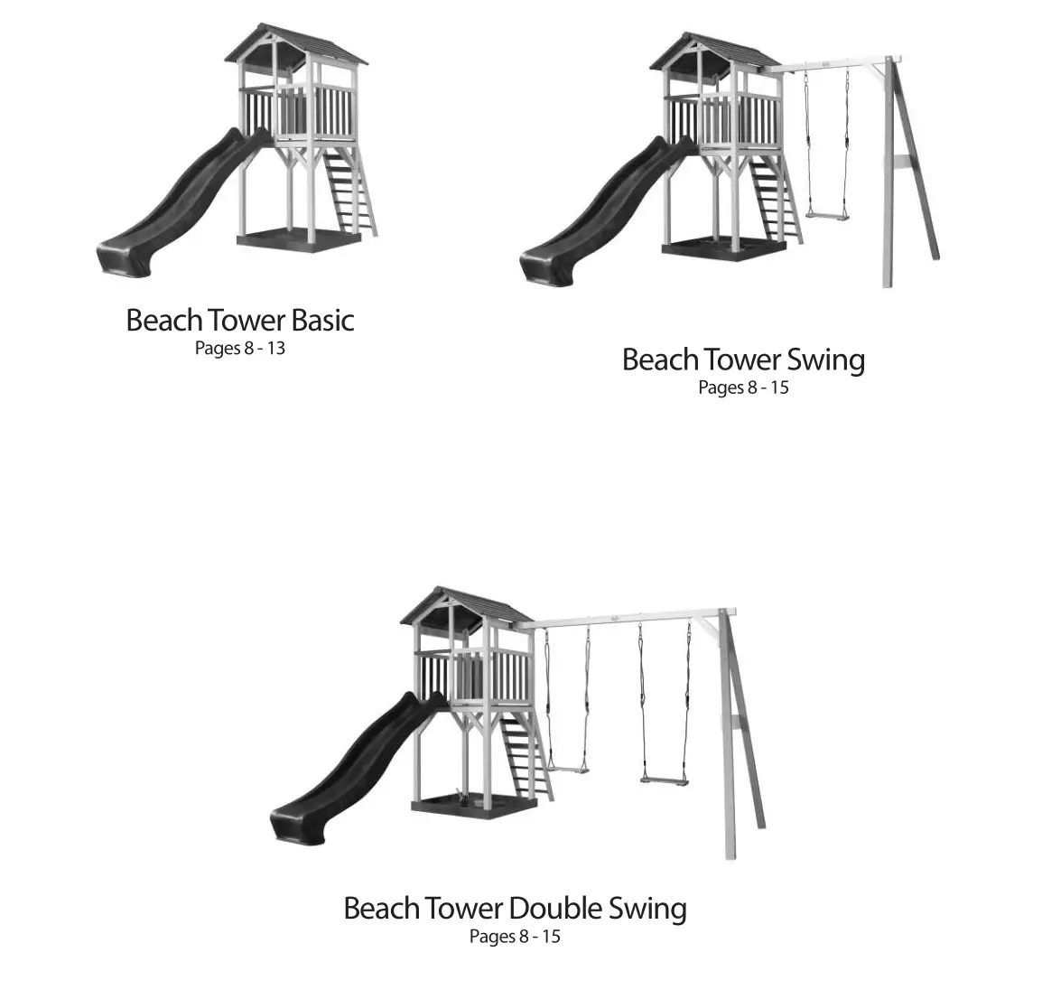 AXI Beach Tower Basic Spielturm Beach Tower - BEACH TOWER BASIC,BEACH TOWER SWING,BEACH TOWER DOUBLE SWING