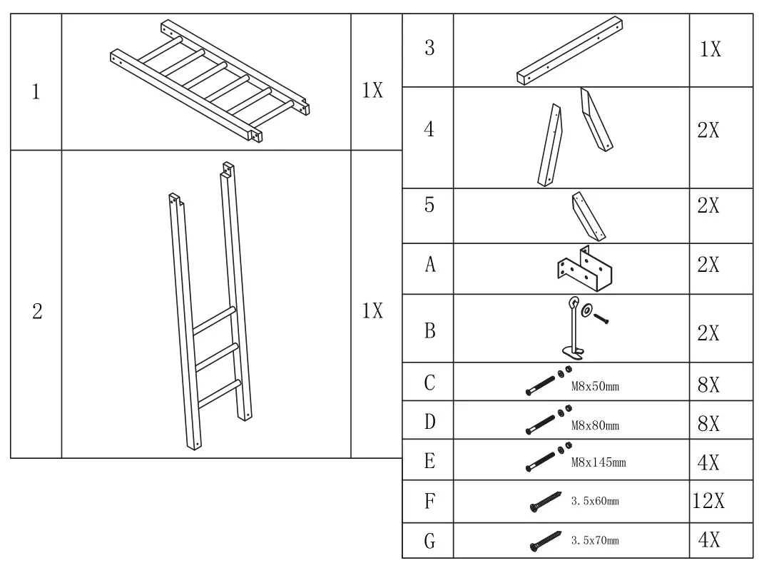 AXI Beach Tower Basic Spielturm Beach Tower - PARTS