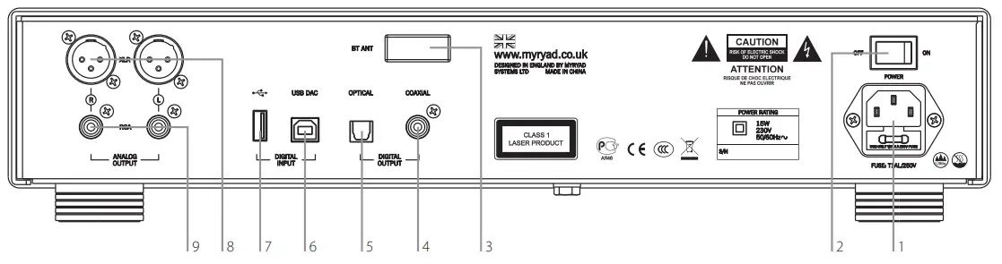 MYRYAD Z310 Z Series CD Player - SETTING