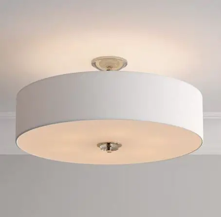 SIGNATURE HARDWARE 440713 1-Light 15-Inch Brushed Nickel Incandescent Flush Mount Light Owner's Manual-product