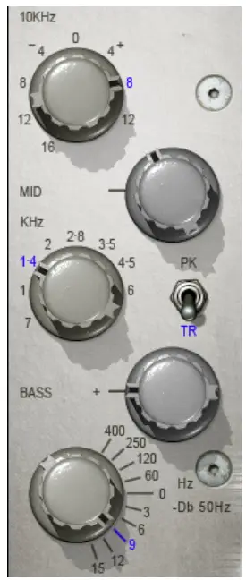 WAVES Kramer HLS Channel Plug-In Native - switch 1