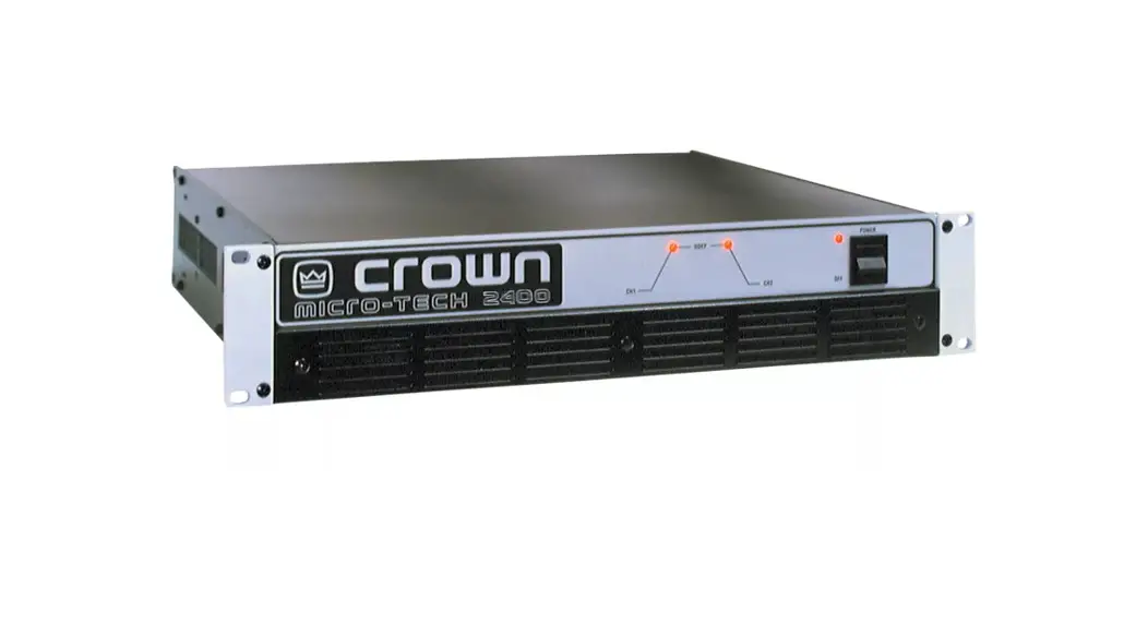 Crown M46330-3 Micro Tech 2400 Amplifier Owner's Manual