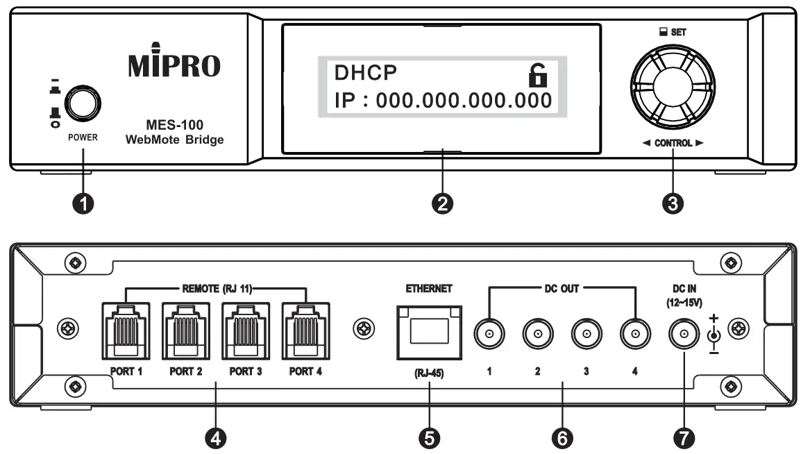 MIPRO MES-100 WebMote Bridge Server - WebMote Bridge Servere